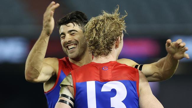 Should Melbourne have asked the AFL for the four points against Essendon. Picture: Michael Klein