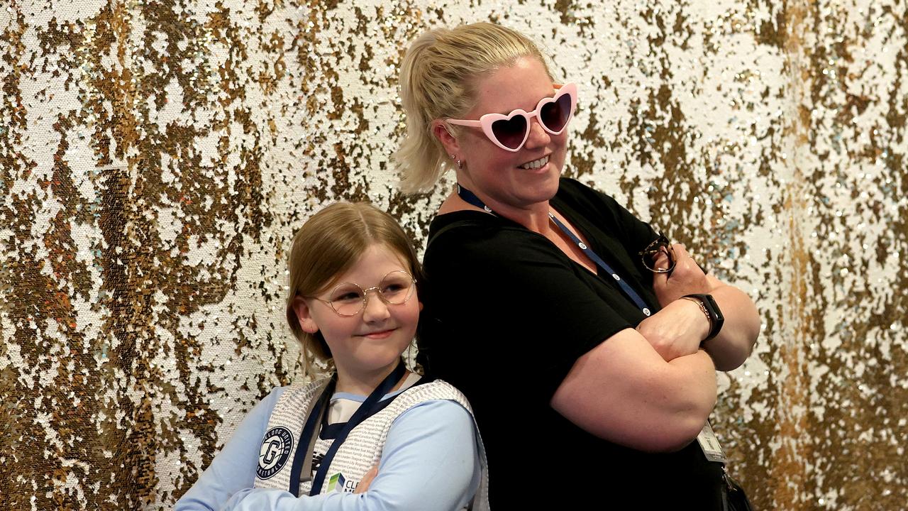 GEELONG, AUSTRALIA - OCTOBER 30: Geelong United fans arrive during the round one WNBL match between Geelong United and Townsville Fire at The Geelong Arena, on October 30, 2024, in Geelong, Australia. (Photo by Kelly Defina/Getty Images)