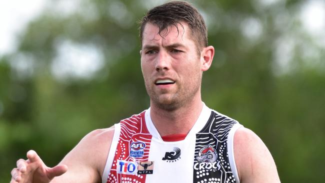 Matt Dennis was a standout as Southern Districts beat Nightcliff in Round 6 of the 2022-23 NTFL season. Picture: Tymunna Clements / AFLNT Media