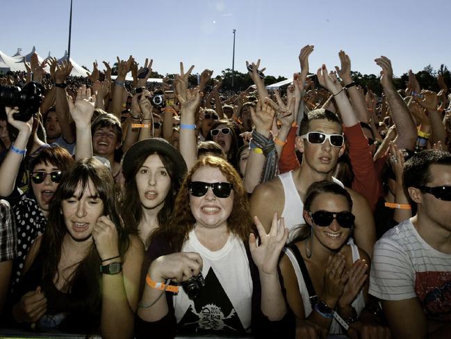 The Guide: generic picture of crowds at Groovin The Moo. Festival music-goers have a ball at this year's Groovin' the Moo in Townsville.