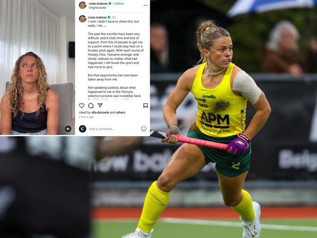 Rosie Malone took to Instagram to slam Hockey Australia