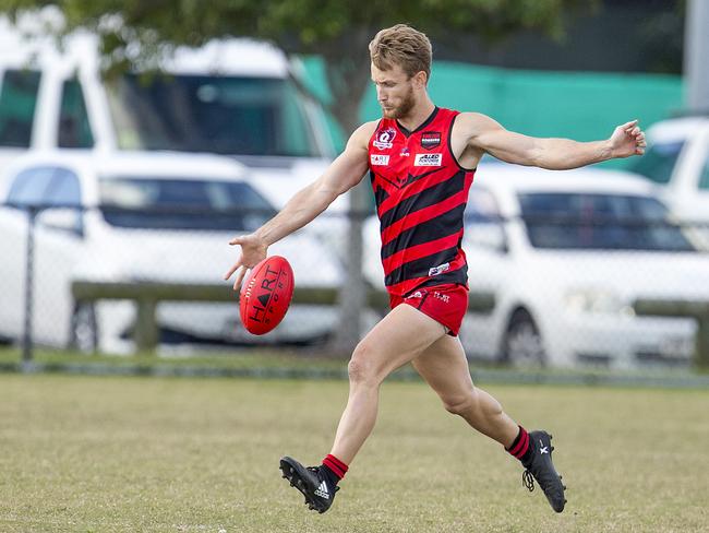 Burleigh Bombers player Regan Salter in action. Picture: Jerad Williams