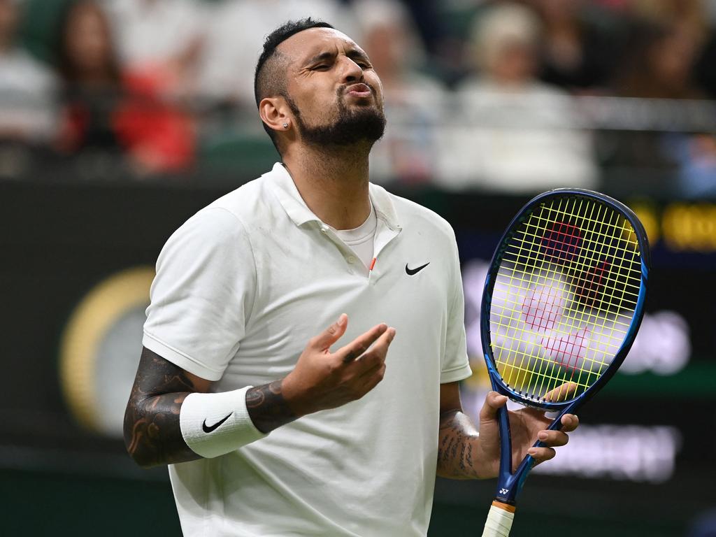 Kyrgios started to suffer as the match wore on.