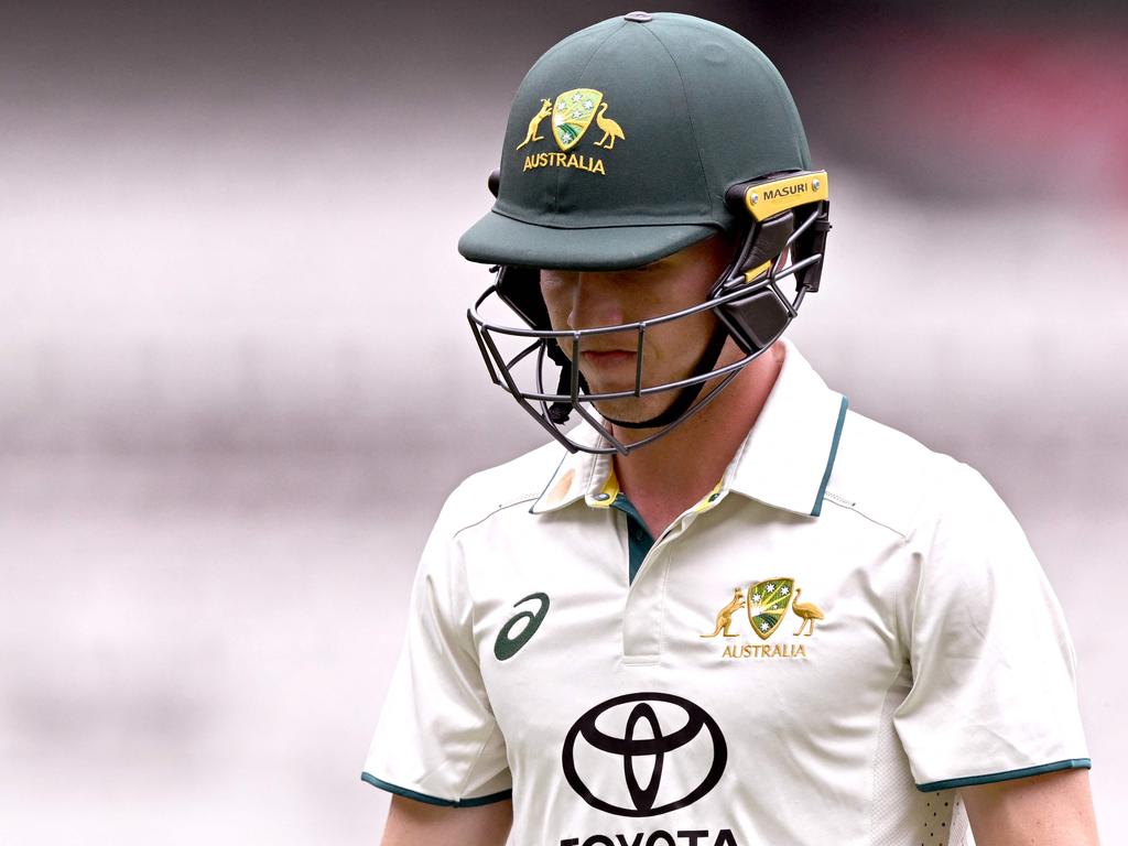 Australian batsman Nathan McSweeney’s selection has been slammed by former Test opener Ed Cowan. Picture: AFP