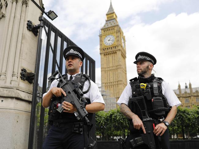 London, which has been a recent target for terror attacks, is seeing an increase in risk to Australian business travellers, the report found. Picture: AFP/Tolga Akmen