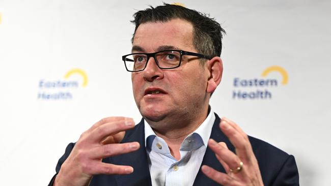 ‘(Ms Shing) is a person of the highest integrity’: Victorian Premier Daniel Andrews in Melbourne on Thursday. Picture: AAP