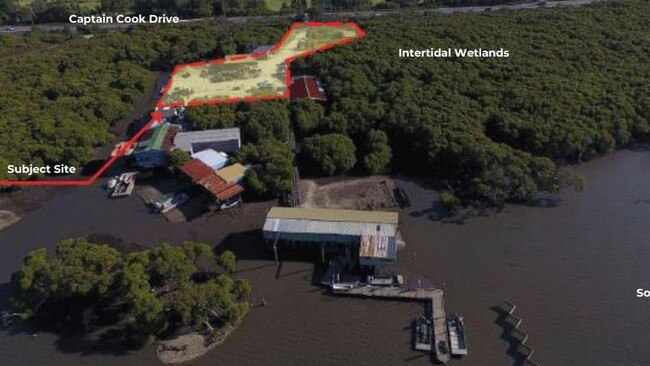 Proposed location for Georges River Oyster Farm. Picture: Tonkin, TfNSW