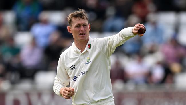 Marnus Labuschagne has been bowling much more in the County Championship. (Photo by Mike Hewitt/Getty Images)