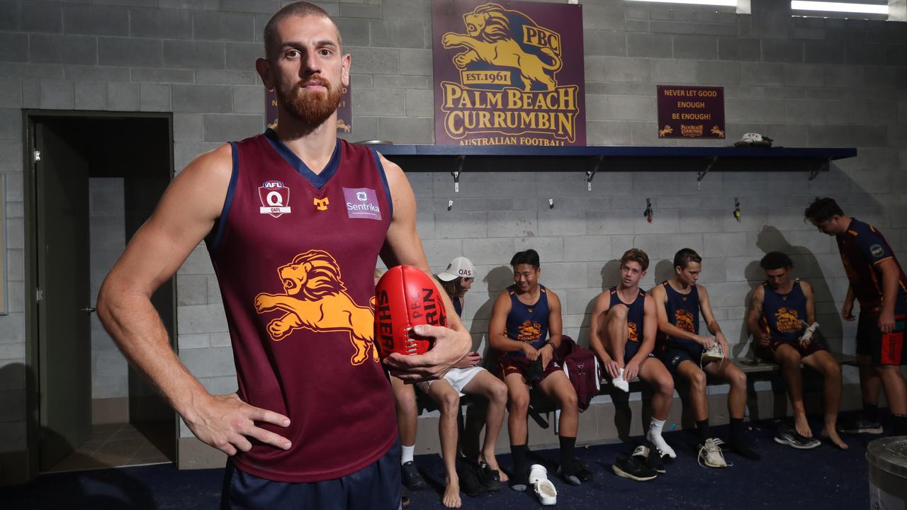 Liam Jones played for Palm Beach Currumbin in the QAFL this year. Picture: Glenn Hampson