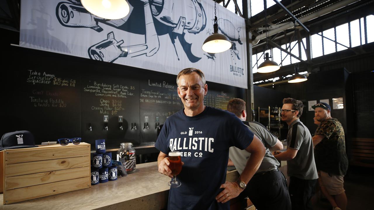 David Kitchen posing at Ballistic Brewing. (AAP Image/Josh Woning)