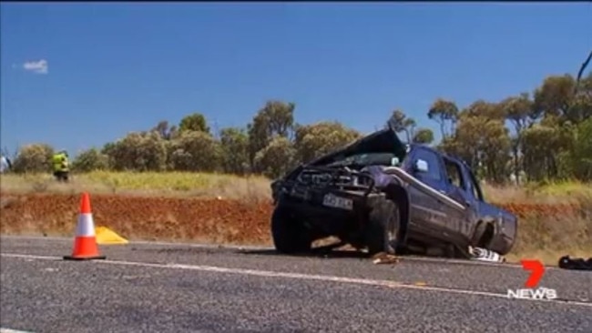 17-year-old Aaron Burns died in a single vehicle crash near Moranbah in 2017. There were four other passengers in the car, an 11-year-old girl was in a critical condition. Picture: 7News