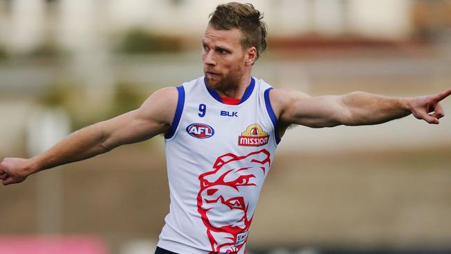 Jake Stringer at Western Bulldogs training.