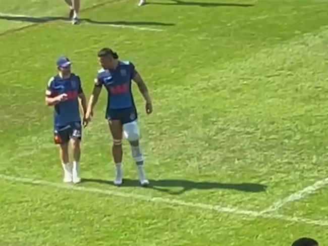 The vision of Stephen Crichton limping from the field at Ballymore has raised concerns in Blues camp.