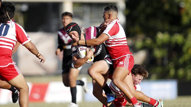 Marsden’s Mana Whakatau in action during the Walters Cup Grand Final. Picture: Josh Woning