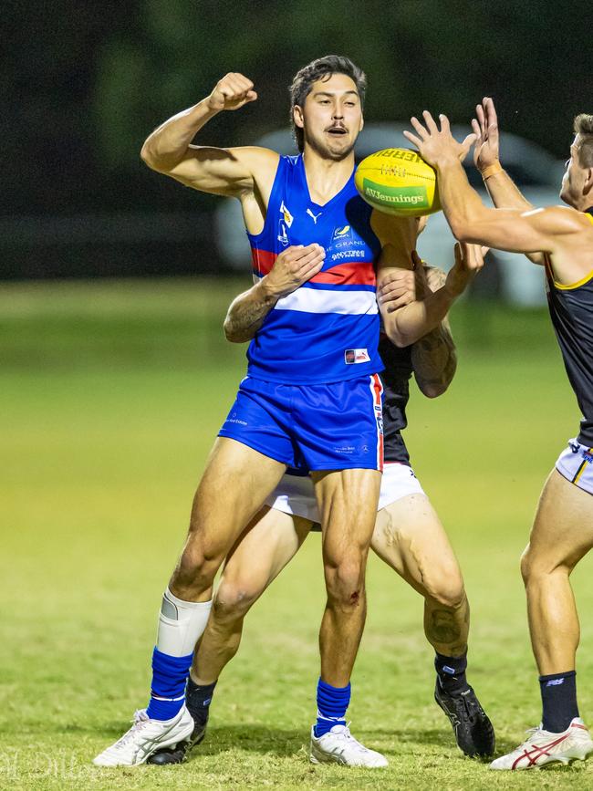 Kai Owens playing for Mornington in Friday night's practice match. Picture: Al Dillon