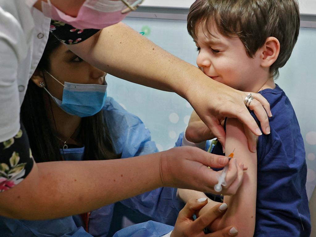 Australian children aged five to 11 will start getting their Covid-19 jab before school begins next year. Picture: AFP