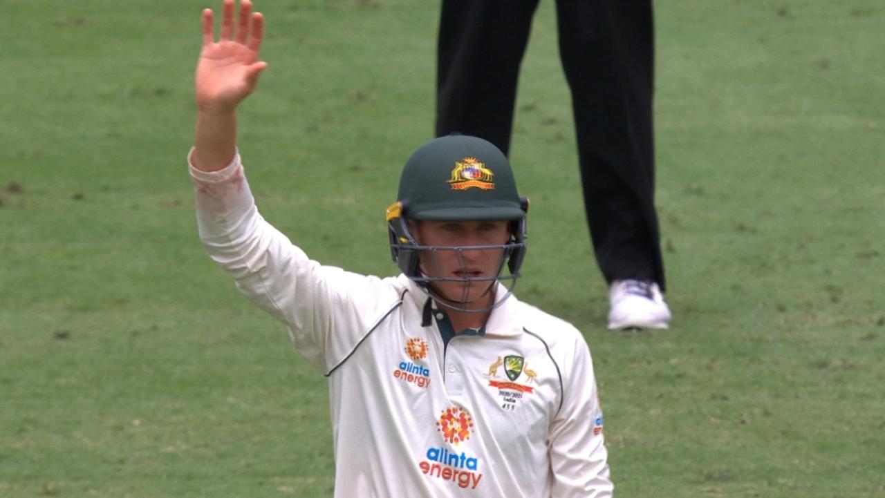 Marnus Labuschagne launched a confounding lone appeal.