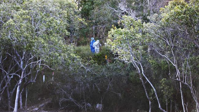 The location of the body. Picture: Glenn Hampson