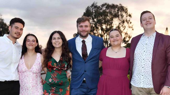 Beau Skinner, Tahnee Pratt, Chloe Rea, Phil Kaufman, Liv Speed and Sam Lewandowski at the Fraser Coast Business &amp; Tourism Awards in Maryborough. Picture: Patrick Woods.