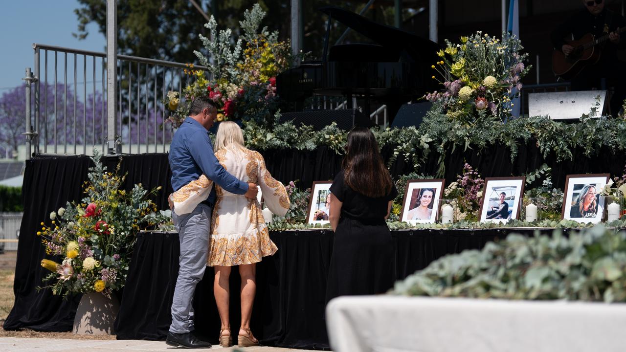 Loved ones and the community paid tribute to the crash victims. Picture: NSW Premier Office via NCA NewsWire