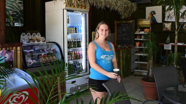 Flying High Bird Park's Taleah Dodds inside the new cafe area.