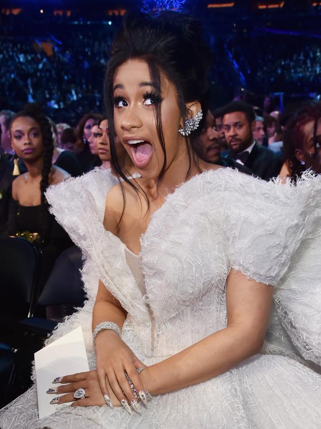 Cardi B attends the 60th Annual GRAMMY Awards at Madison Square Garden on January 28, 2018 in New York City. Picture: Getty