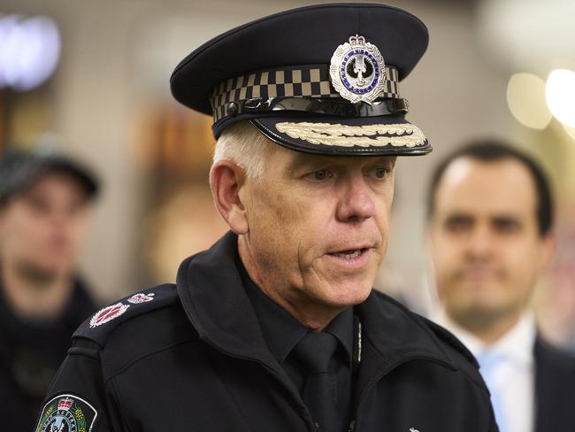 SA Police Commissioner Grant Stevens gave a stark warning that authorities ‘were coming’ for other crooks who could be busted under Operation Ironside. Picture: Matt Loxton