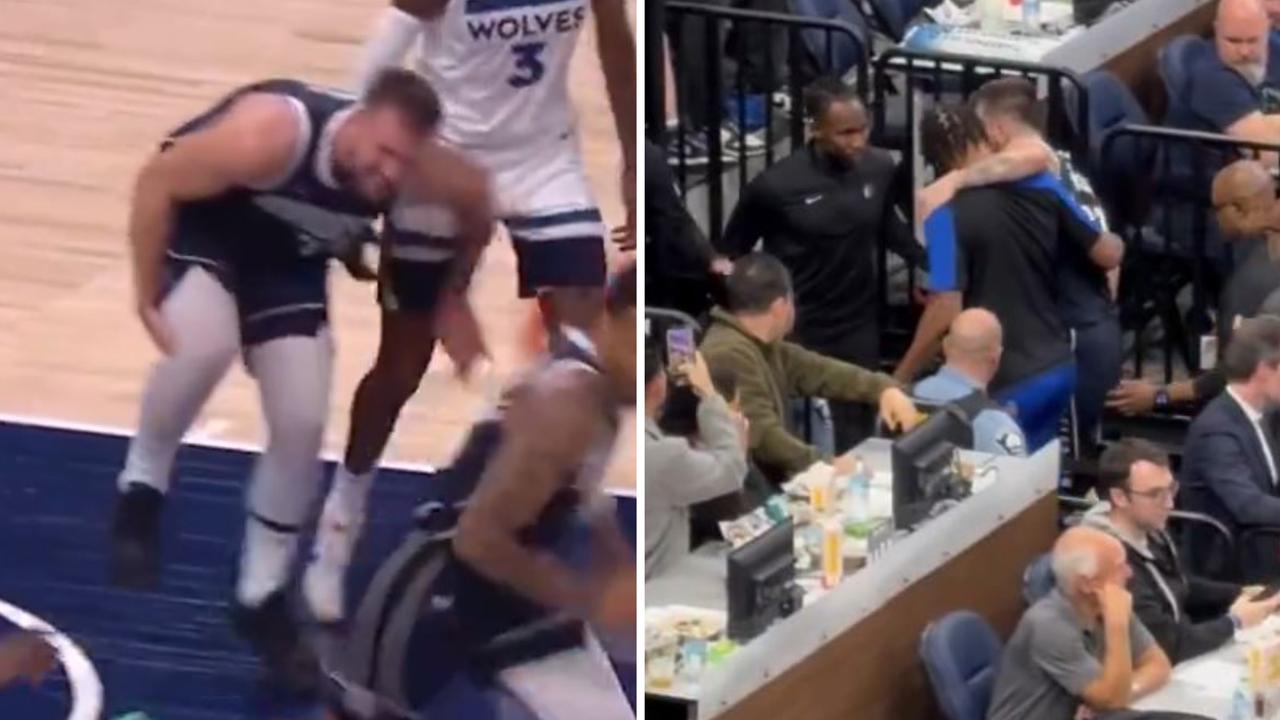 Luka Doncic knee injury video, Dallas Mavericks vs Minnesota Timberwolves, Golden State Warriors bench Jonathan Kuminga for game vs New Orleans Pelicans, scores, results, highlights, latest news