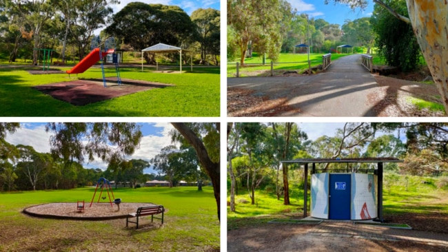 Emu Park how it appears now, in the bottom left, while Timothy Reserve is in the other three images. Picture: Supplied