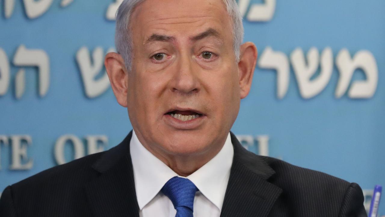 Israeli Prime Minister Benjamin Netanyahu has to rely on hard-line parties to remain in power. Picture: Abir Sultan/AFP