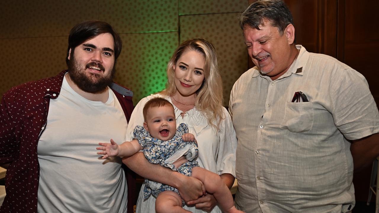 Connor Pike, Chaise Johnson, Jamieson Pike and Tyson Neilson at the 2023 Cairns Regional Council Australia Day Awards Ceremony. Picture Emily Barker.