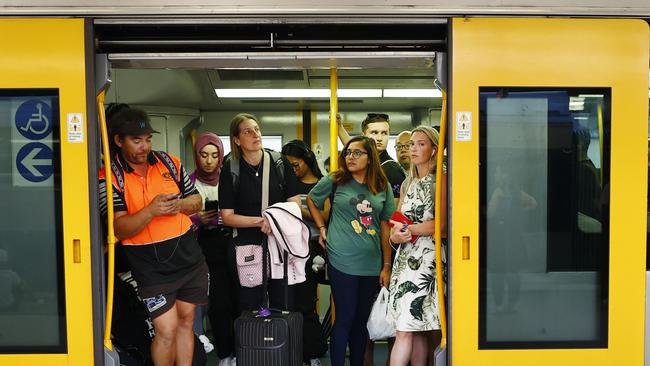 Train chaos continues in Sydney. Picture: Richard Dobson