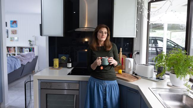 Ali France at her Arana Hills home. Picture: David Kelly