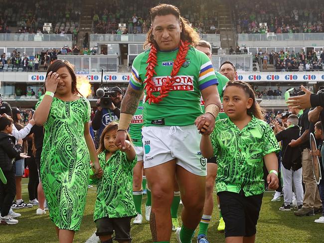 Josh Papali’i’s 300th celebration was not what he would have hoped. Picture: Mark Nolan/Getty Images