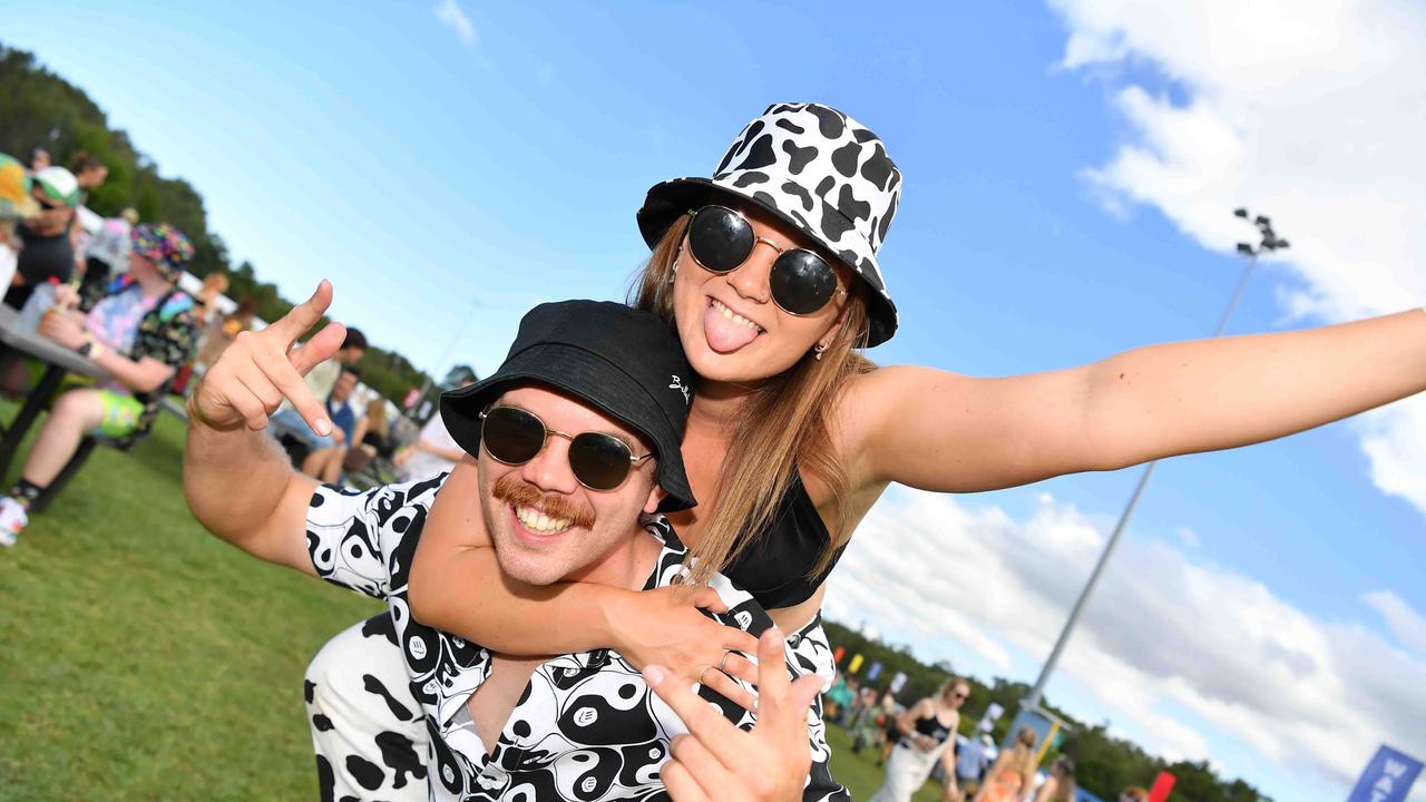 Jade Cross and Nick Sedwell at Groovin the Moo, Sunshine Coast 2023. Picture: Patrick Woods.