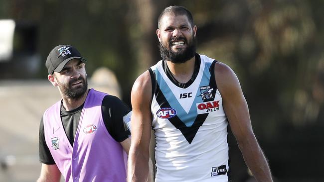 Paddy Ryder rolled an ankle in the final quarter. Picture SARAH REED