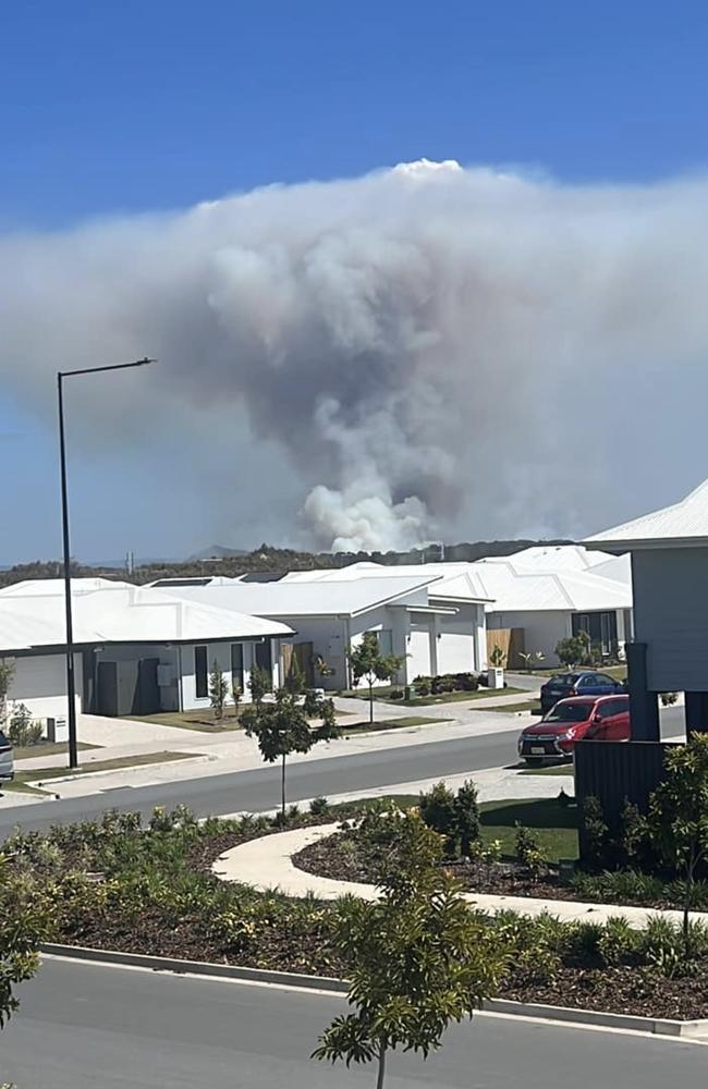 Emma Oliver also captured the fire cloud that formed over the Beerwah bushfire on Monday, September 18. Picture: Emma Oliver