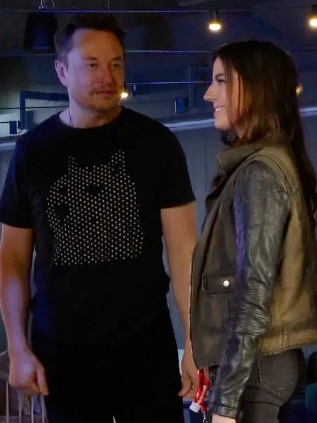 Elon Musk and Ashley St. Clair first met at X headquarters. Picture: X / @stclairashley