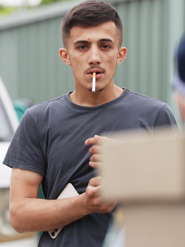 Billal Mahfoud has been convicted of threatening to “rape” and ”kill” a police officer, just weeks after narrowly escaping a drive-by assassination attempt. Picture: John Grainger