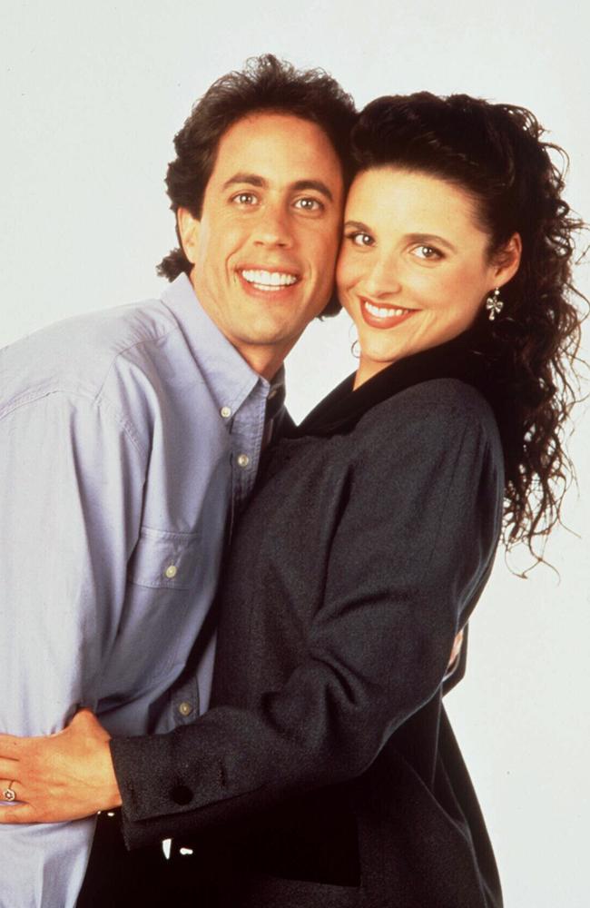 Julia Louis-Dreyfus  in the role that made  her a star — Elaine in Seinfeld.  