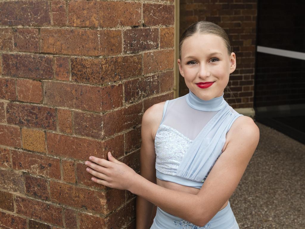 The Base Performing Arts dancer Ella Davis at the 77th City of Toowoomba Eisteddfod at Empire Theatres, Friday, August 4, 2023. Picture: Kevin Farmer