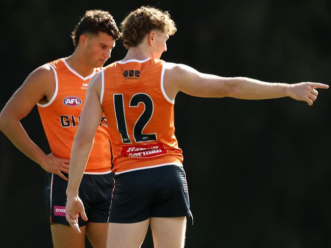Green is embracing the challenge of leading the Giants young midfield group. Picture: Phil Hillyard