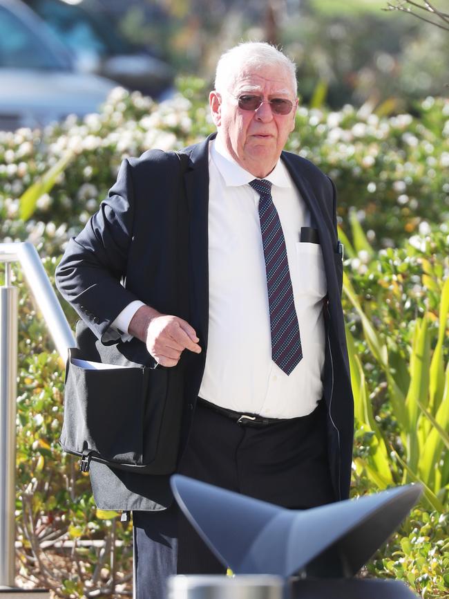 Solicitor David Brown arrives at the inquest before giving evidence. Picture: John Grainger