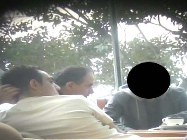 Karam and Maroun meeting 'Michael', the Hong Kong undercover officer. Picture: Australian Federal Police.