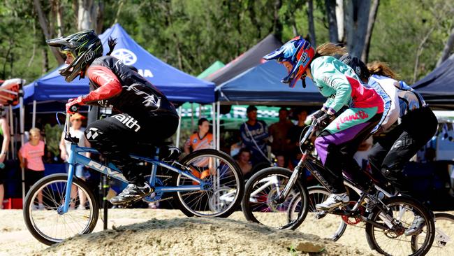 Action from the Castle Hill BMX Club's annual BMX Open.