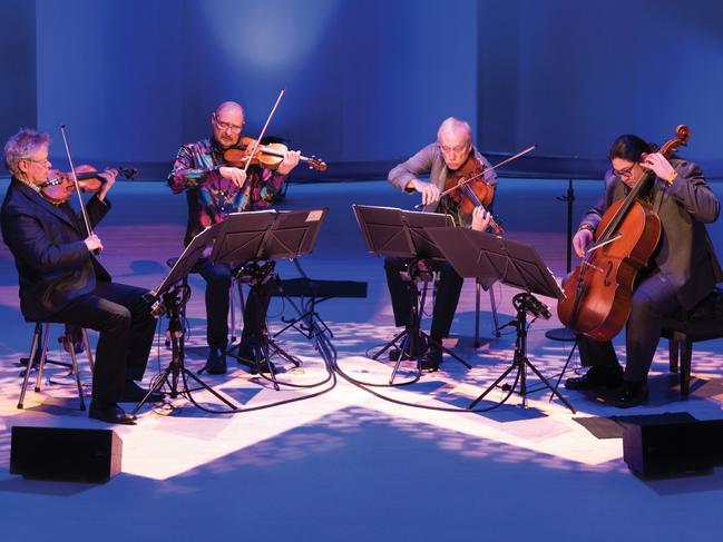 Kronos Quartet, an international act performing in Tasmania as part of Ten Days on the Island. Picture: Cole Baxter (Musical Instrument Museum)