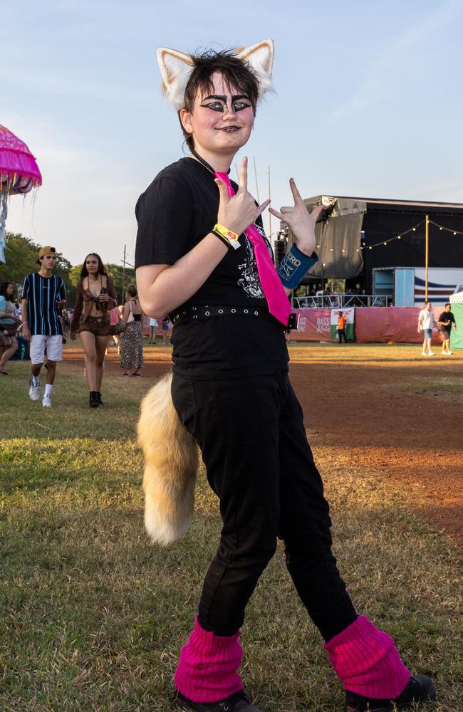 Zaeda Halligan emoish furry at the Bass in the Grass 2025. Picture: Pema Tamang Pakhrin
