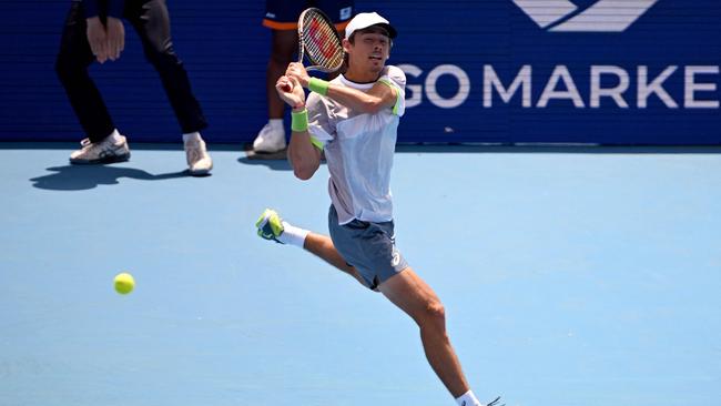 Alex de Minaur’s campaign gets tough quickly. Picture: AFP