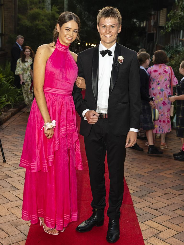 Grace Vanzella and Hugo Lynch at Fairholme College formal, Wednesday, March 29, 2023. Picture: Kevin Farmer