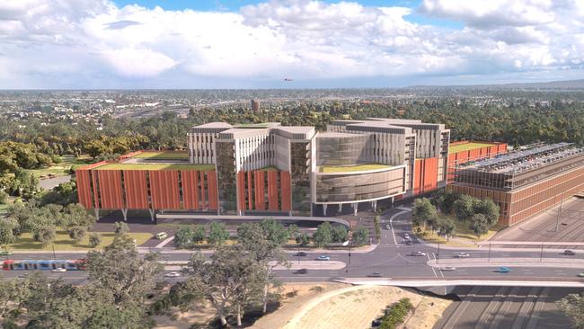 An artist impression of the new Women's and Children's Hospital. Picture: SA Government.